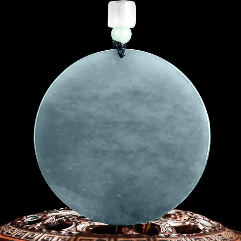 Kwan Yin Avalokitesvara Jade Abundance String Necklace Pendant