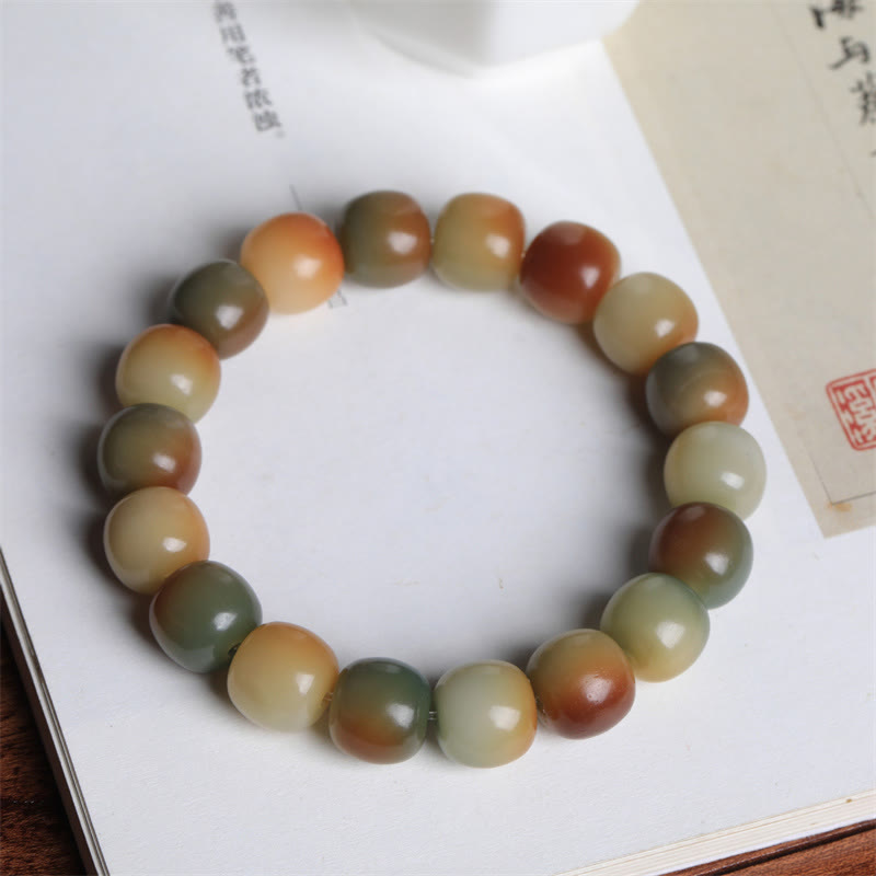 Colorful Bodhi Seed Peace Wisdom Bracelet