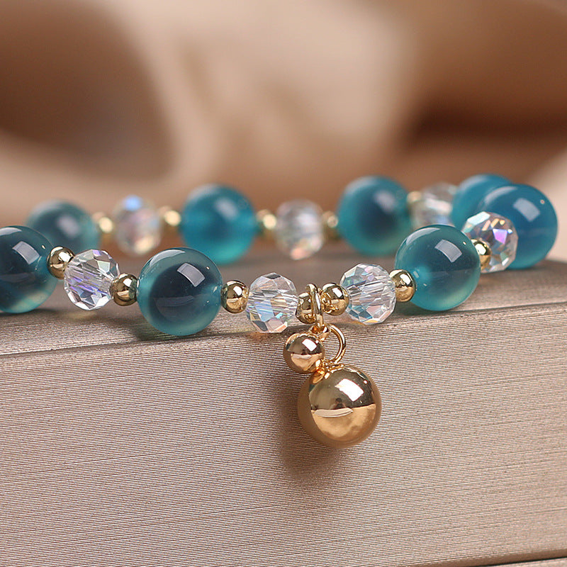 Candy Agate Healing Harmony Bead Charm Bracelet