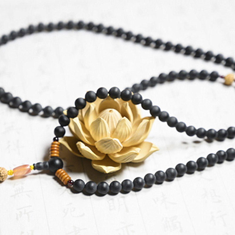Tibetan Mala Cypress Bodhi Seed Red Agate Healing Bracelet