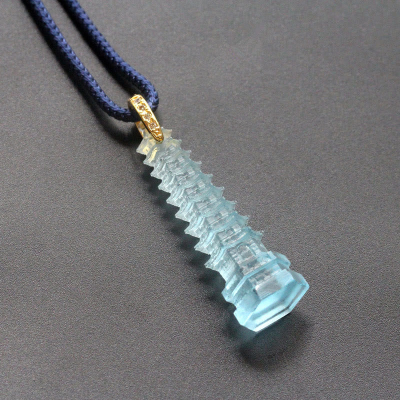 Liuli Ancient Pagoda Wisdom Necklace