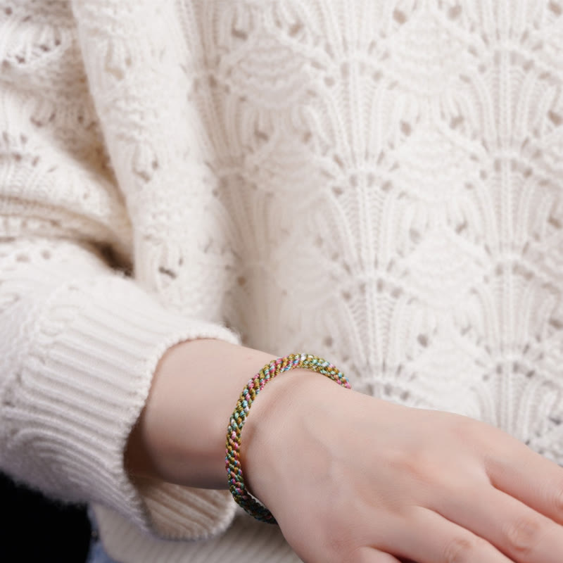 Colorful Rope Luck Handcrafted Braided Child Adult Bracelet