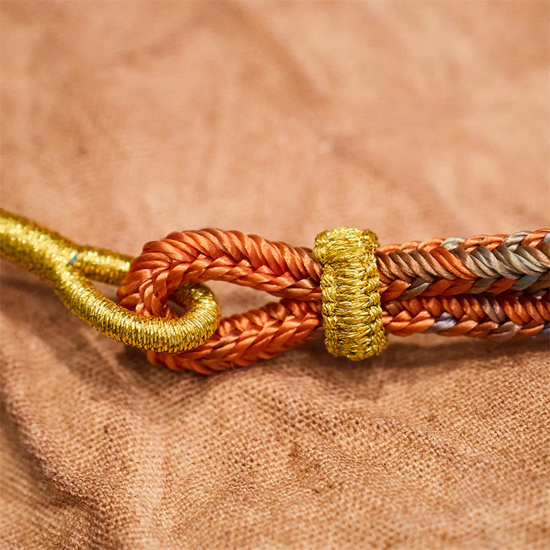Hand-Braided Eight-Thread Rope Endless Knot Harmony Bracelet