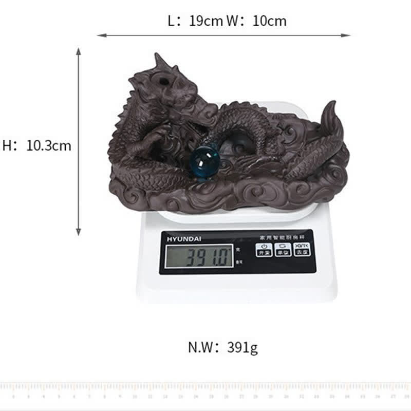 Dragon & Phoenix Motif Incense Burner for Energetic Space Balance