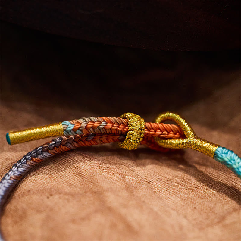 Hand-Braided Eight-Thread Rope Endless Knot Harmony Bracelet