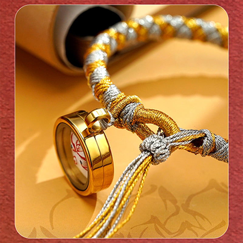 Handmade Tibetan Five God Of Wealth Dragon Scale Rope Luck Braid Bracelet