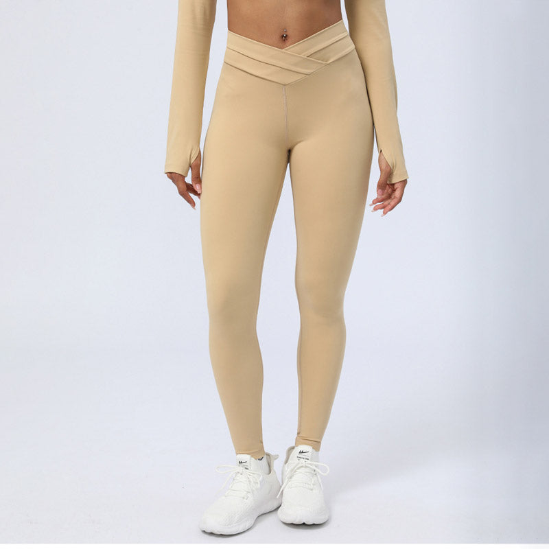 2Pcs Long Sleeve Backless Top Bra Leggings Pants Fitness Yoga Outfit Set