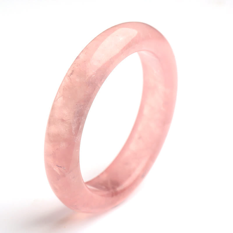 Natural Rose Quartz Love Caring Bracelet Bangle