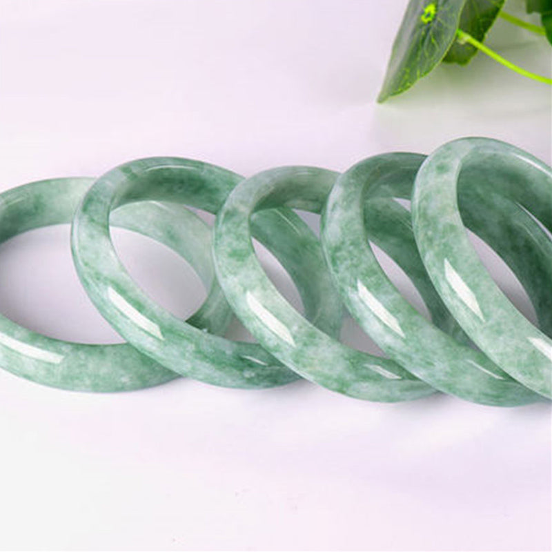 Natural Jade Solid Gemstone Bangle Bracelet