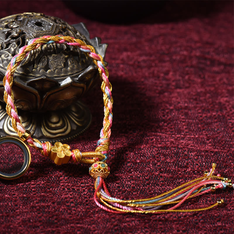 Tibetan Handmade Luck Colorful String Single Double Wrap Braided Bracelet