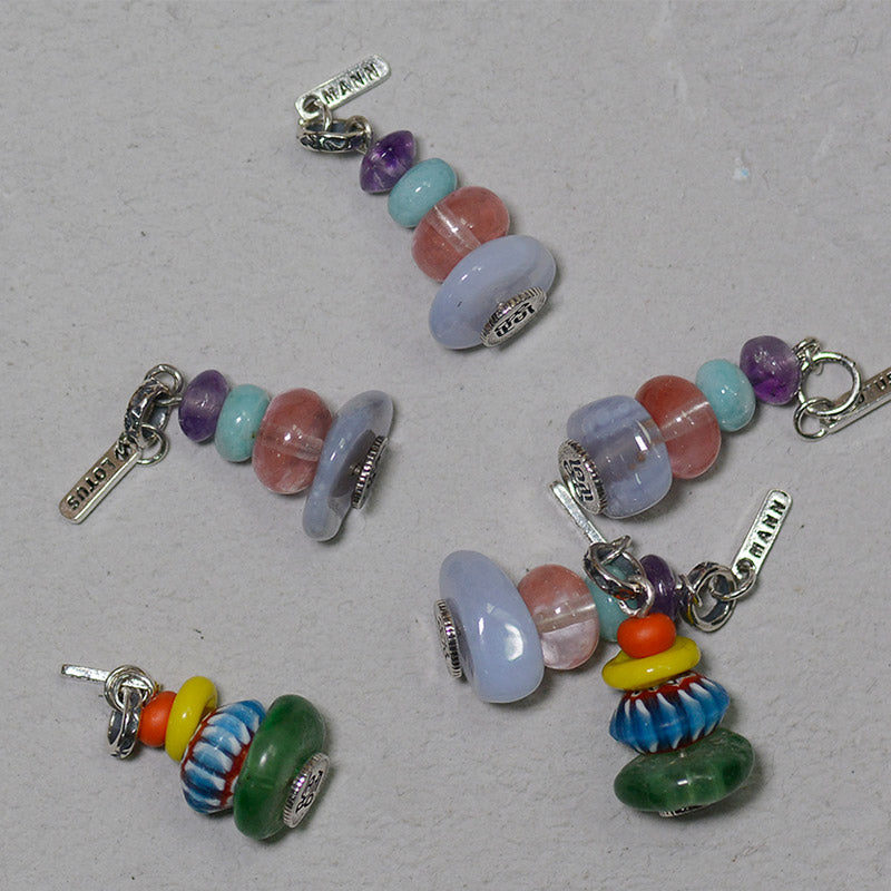 Zen Cairn Labradorite Various Crystals Calm Pendant Necklace