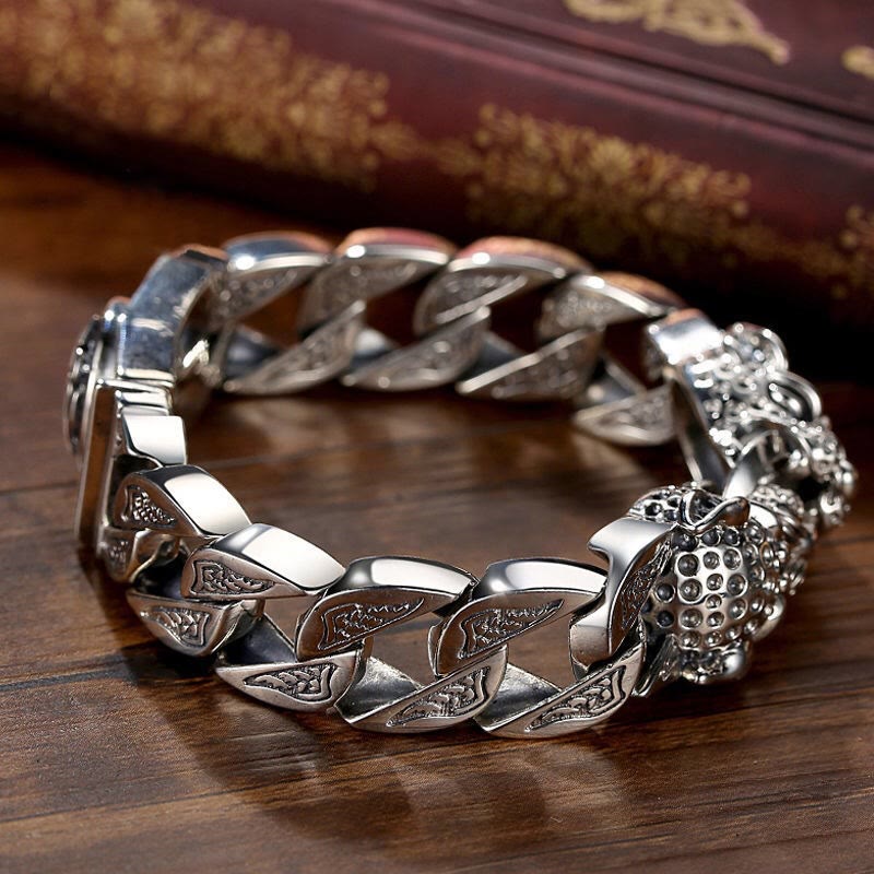 Leopard Pattern Healing Balance Chain Bracelet