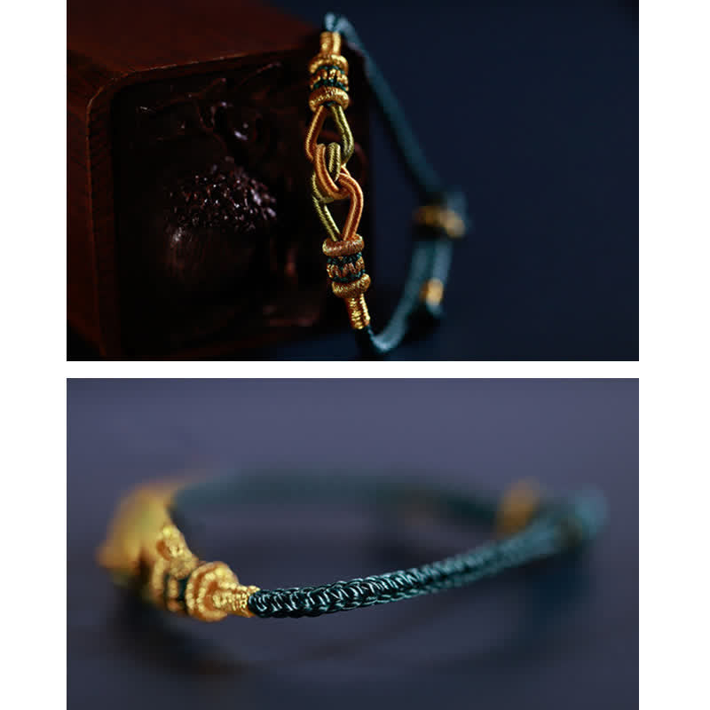 Handmade Braided Red String Knot Bracelet for Strength and Connection