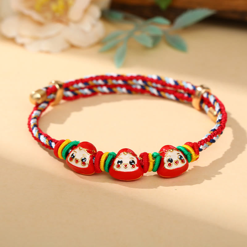 Colorful Rope Zongzi Pattern Luck Handmade Child Adult Bracelet