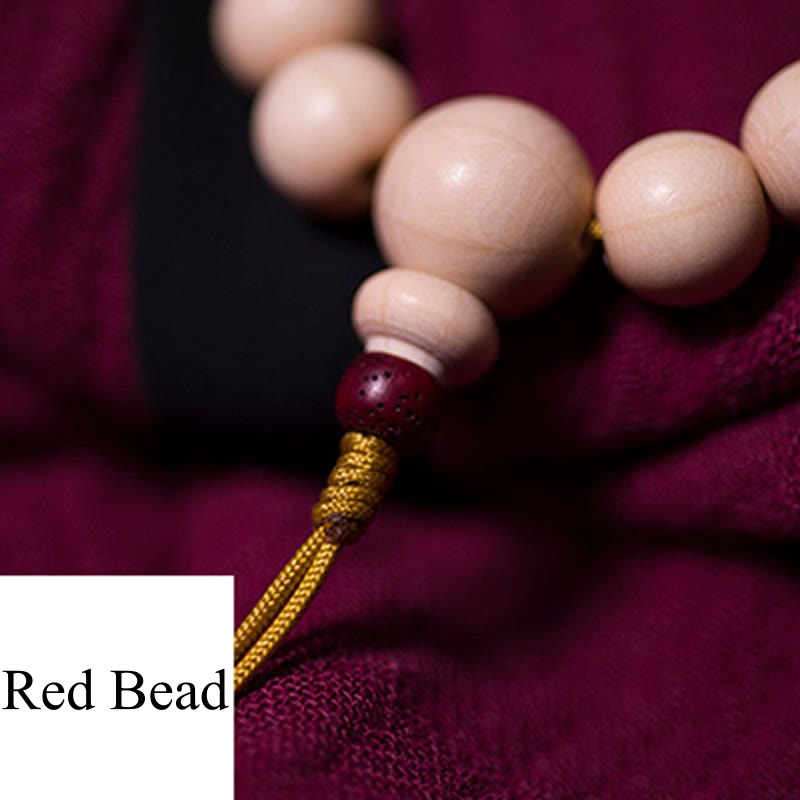 Natural Abelia Biflora Wood Blessing Wrist Mala