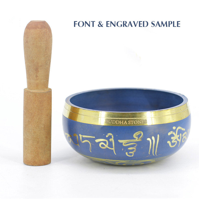 Tibetan Sound Bowl Handcrafted for Relaxation Meditation Prayer Singing Bowl Set