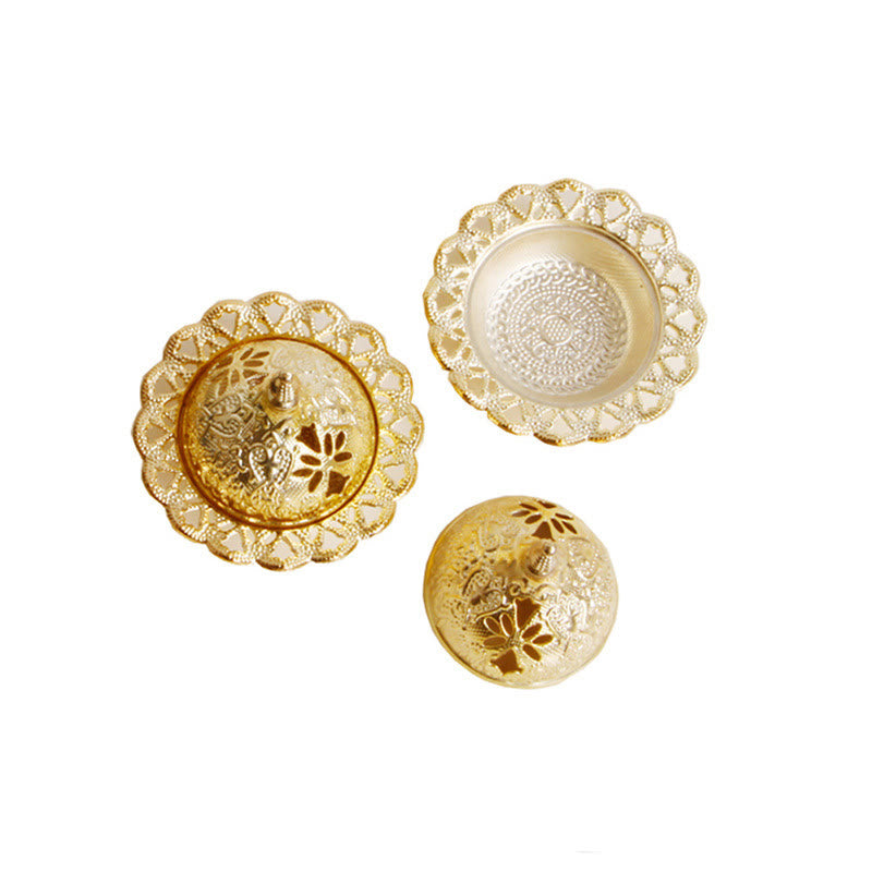 Tibetan Style Gold Mini Meditation Incense Burner