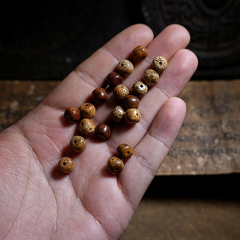 Tibetan Bodhi Seed Amber Dzi Bead Agate Zakiram Goddess of Wealth Beads Triple Wrap Bracelet