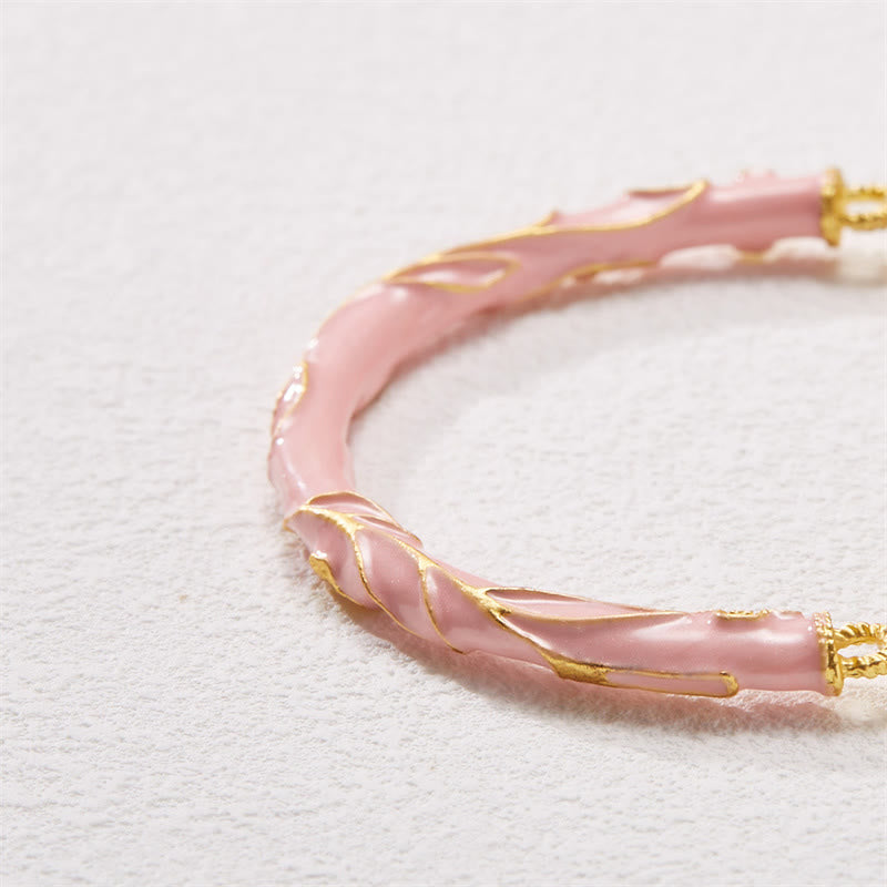 Sunstone & Golden Silk Jade Lily of the Valley Gold Sterling Silver Charm Bracelet