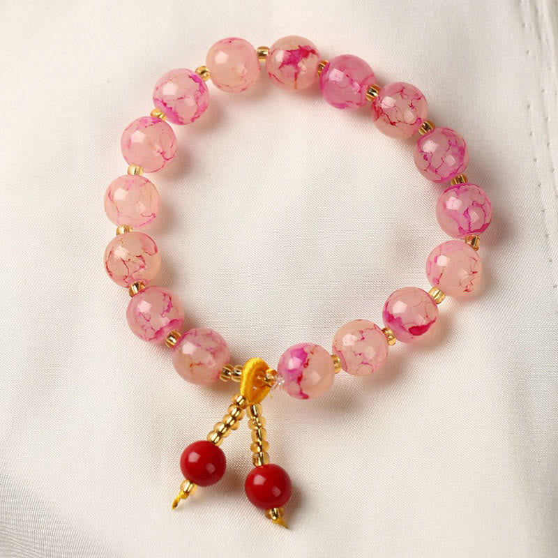 Liuli Glass Bead Blessing Harmony Bracelet