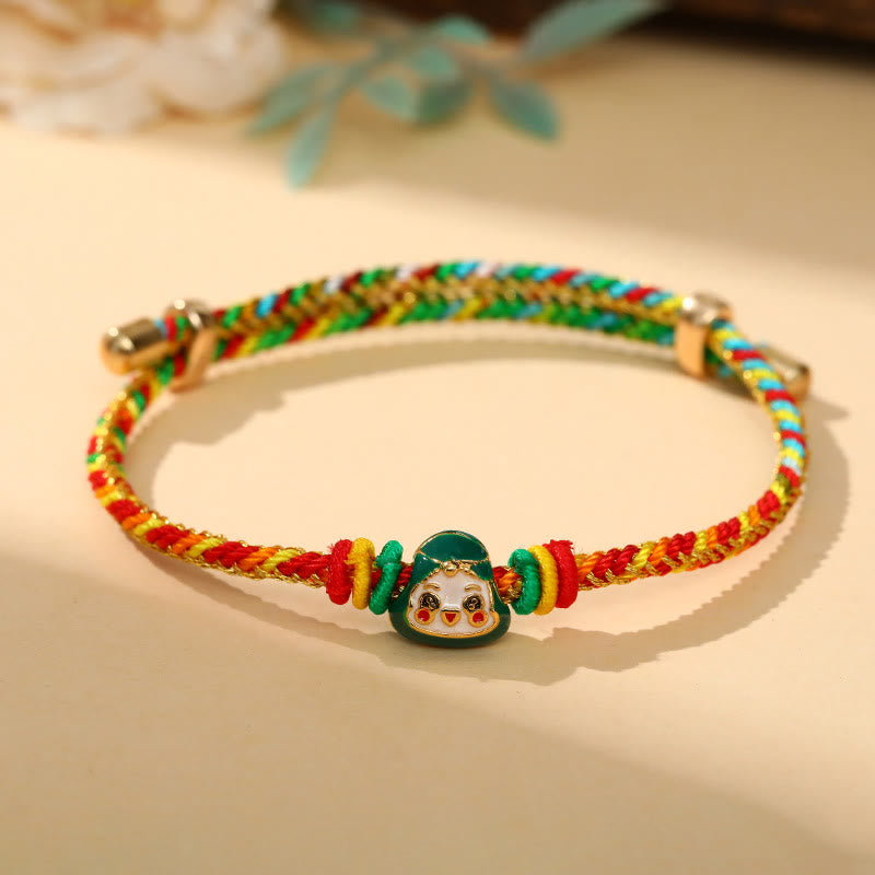 Colorful Rope Zongzi Pattern Luck Handmade Child Adult Bracelet