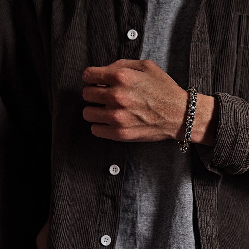 Retro Dragon Scale Pattern Success Strength Bracelet
