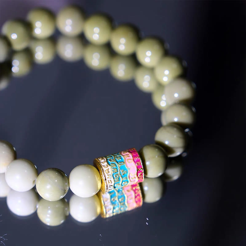 Natural Alashan Agate Bracelet for Strength & Resilience