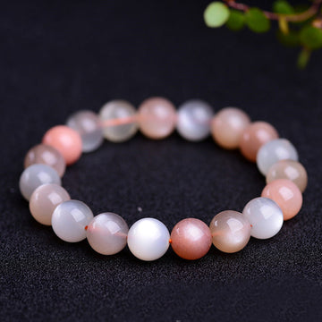 Natural Moonstone Beaded Energy Bracelet for Emotional Balance