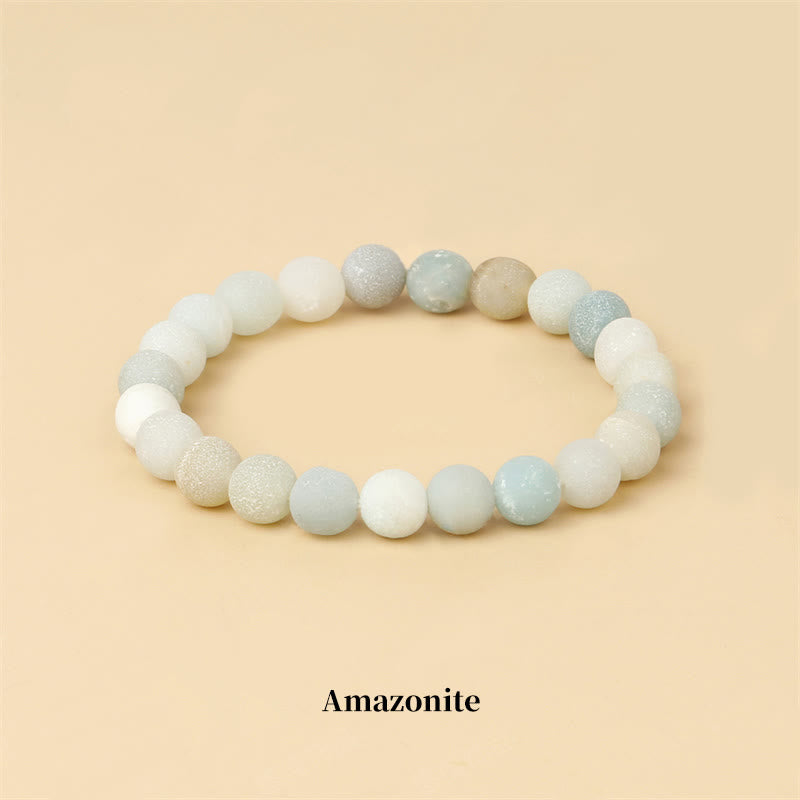 "All the Best for Love and Harmony" Stone Quartz Bracelet Includes Gift Message Card