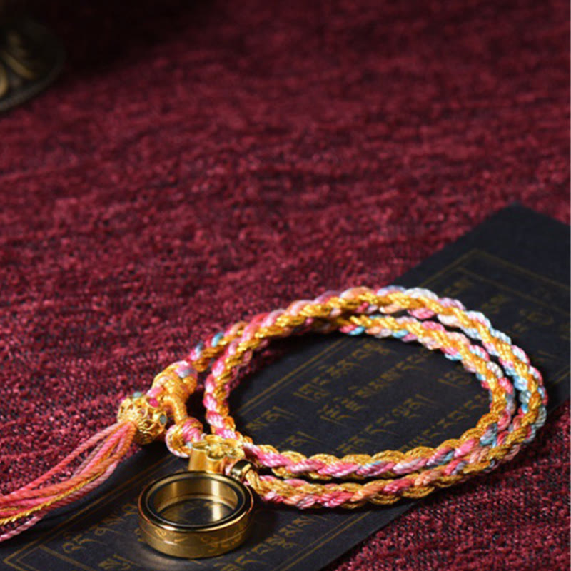 Tibetan Handmade Luck Colorful String Single Double Wrap Braided Bracelet