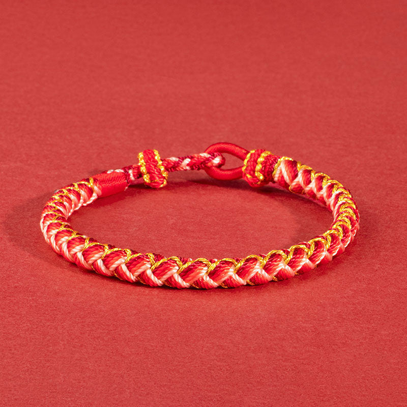 Handmade Year Of The Dragon Scale Protection Rope Bracelet