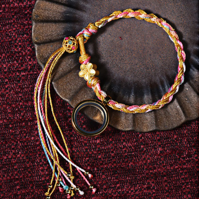Tibetan Handmade Luck Colorful String Single Double Wrap Braided Bracelet