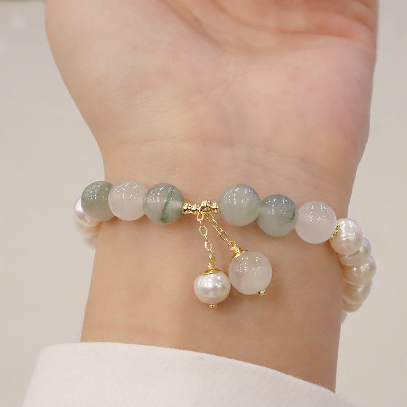 Natural Pearl Jade Healing Sincerity Bracelet