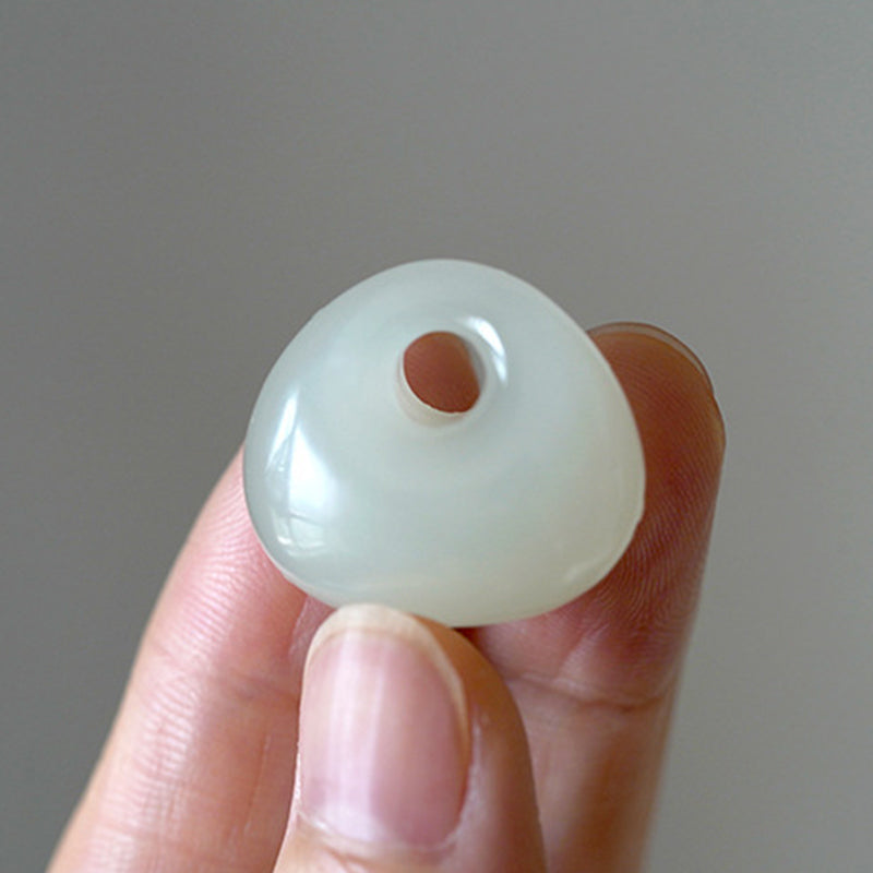 Natural Jade Luck Prosperity Necklace Pendant (Random Color)