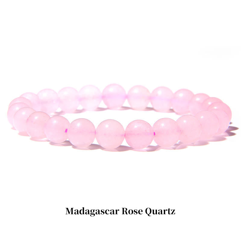 "All the Best for Love and Harmony" Stone Quartz Bracelet Includes Gift Message Card