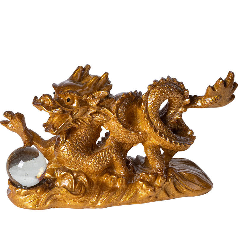 Year Of The Dragon Color Changing Resin Luck Success Tea Pet Home Figurine Decoration