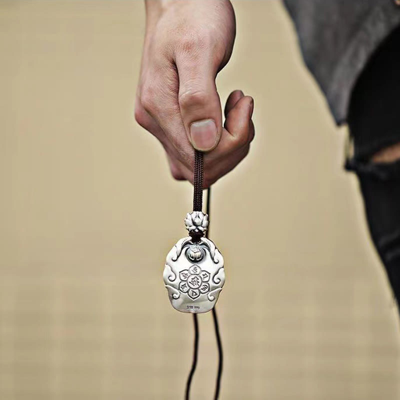 Chinese Zodiac Natal Buddha Om Mani Padme Hum Lotus Compassion Necklace Pendant