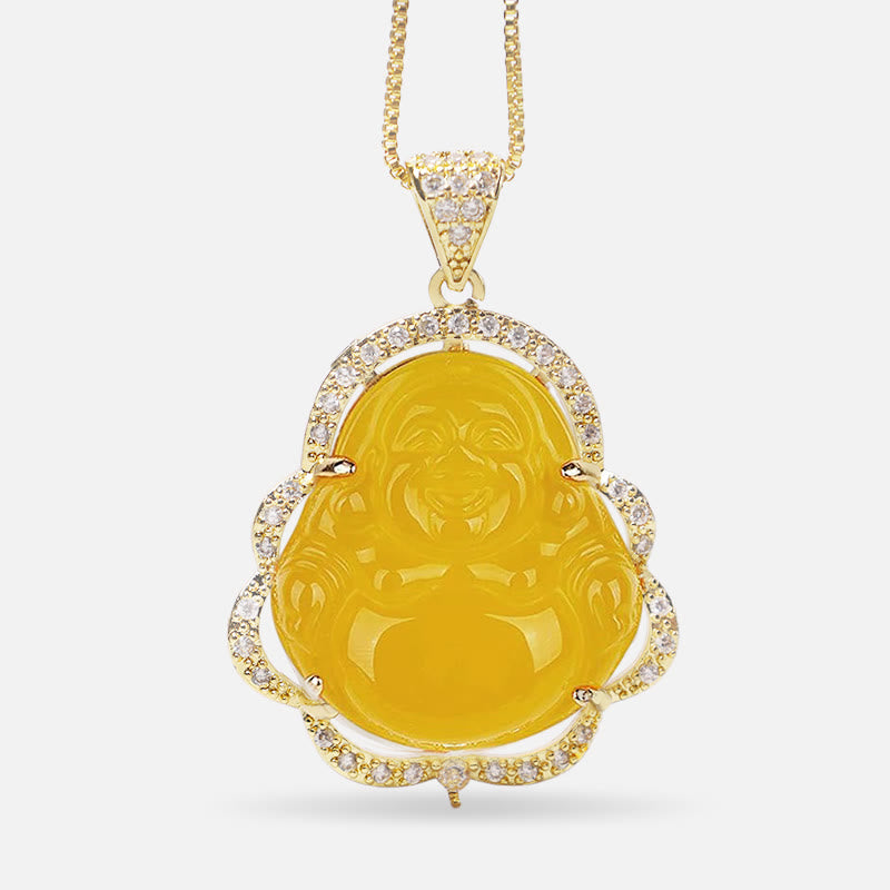 Good Luck Laughing Buddha Necklace