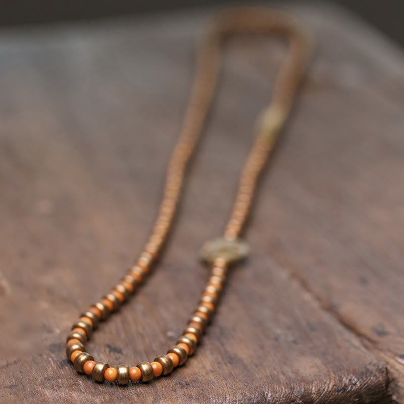 Retro Olive Pit Copper Wealth Bracelet