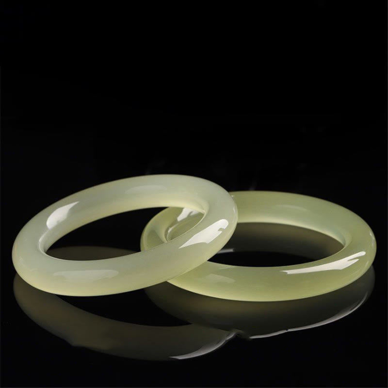 Natural Afghanistan Jade Abundance Cuff Bracelet Bangle