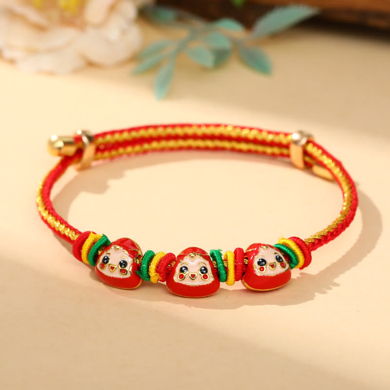 Colorful Rope Zongzi Pattern Luck Handmade Child Adult Bracelet
