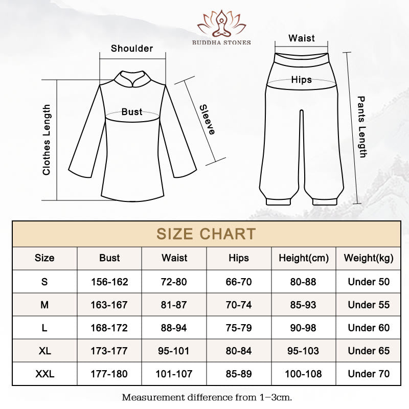 Zen Practice Yoga Meditation Prayer V-neck Design Uniform Cotton Linen Clothing Women's Set