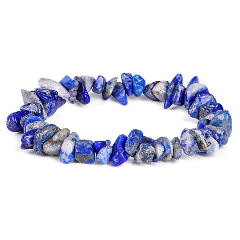 Natural Round Gemstone Beaded Energy Bracelet - Multi-Crystal Selection