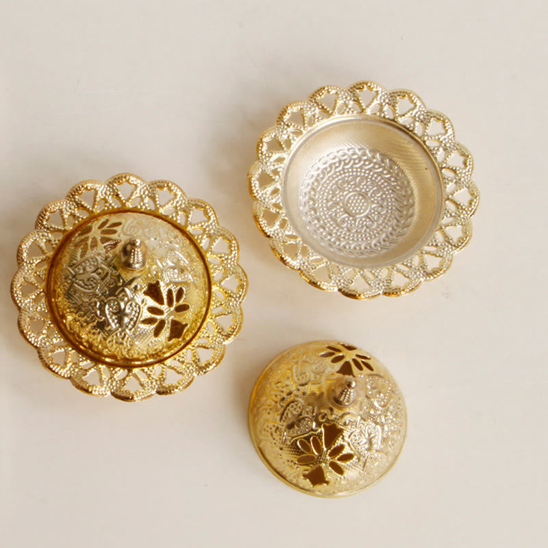 Tibetan Style Gold Mini Meditation Incense Burner