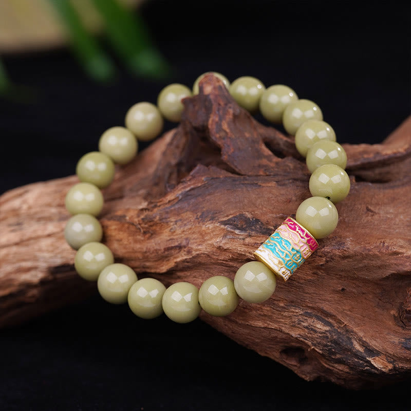 Natural Alashan Agate Bracelet for Strength & Resilience