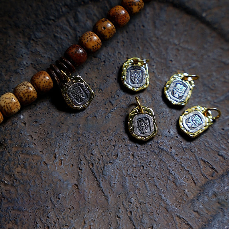 Tibetan Bodhi Seed Amber Dzi Bead Agate Zakiram Goddess of Wealth Beads Triple Wrap Bracelet