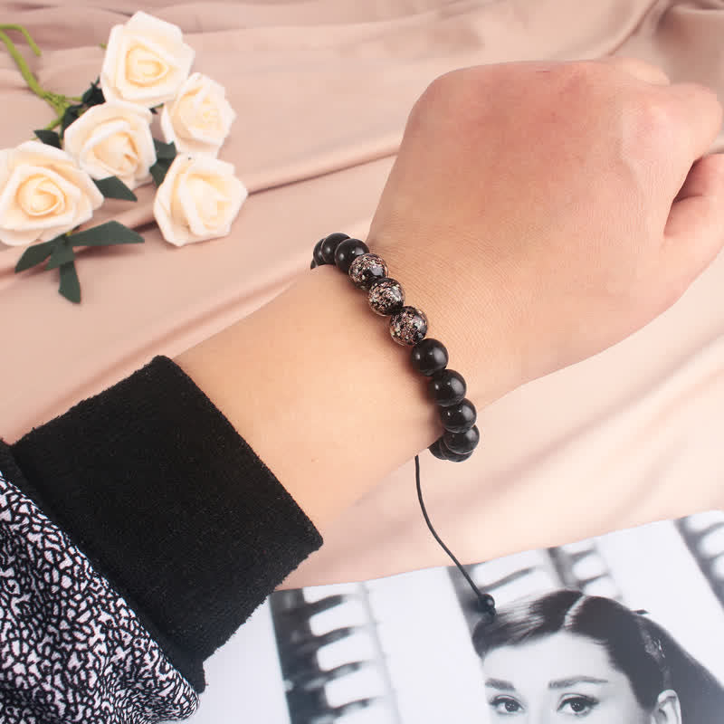 Black Obsidian Luminous Glowstone Strength Bracelet