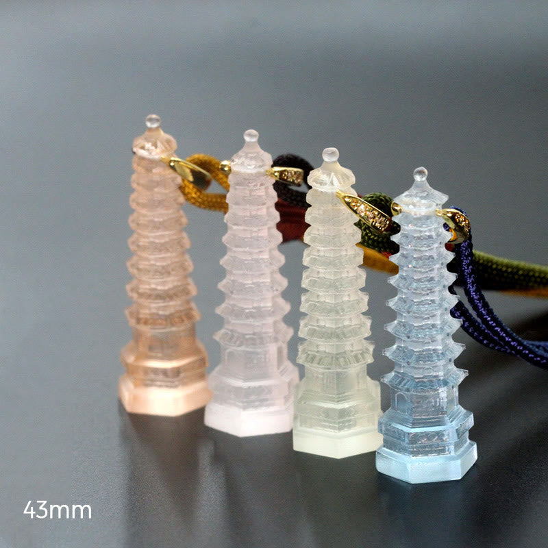Liuli Ancient Pagoda Wisdom Necklace