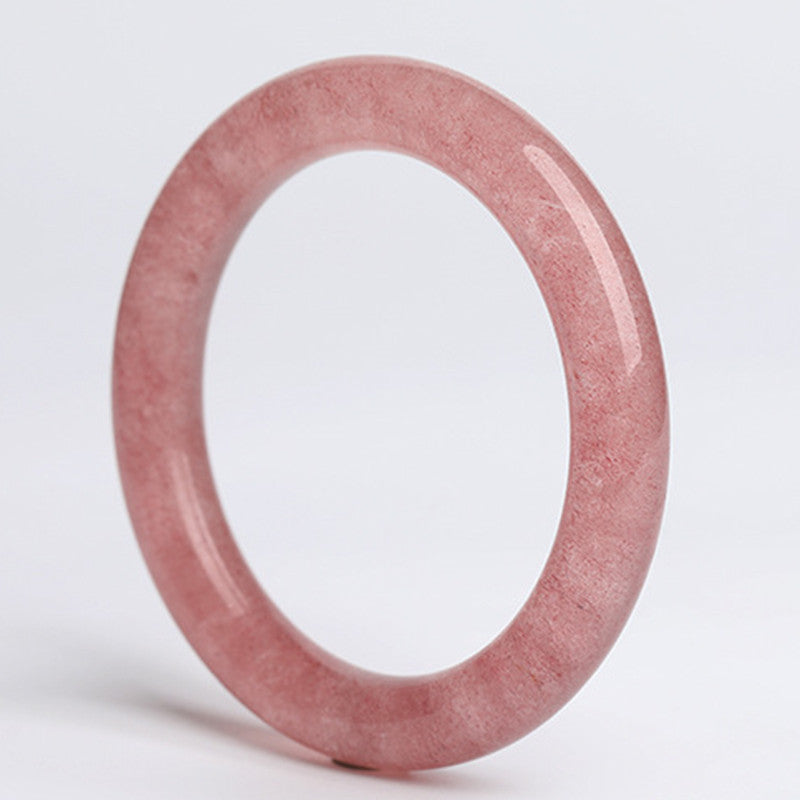 Natural Strawberry Quartz Love Healing Bracelet Bangle