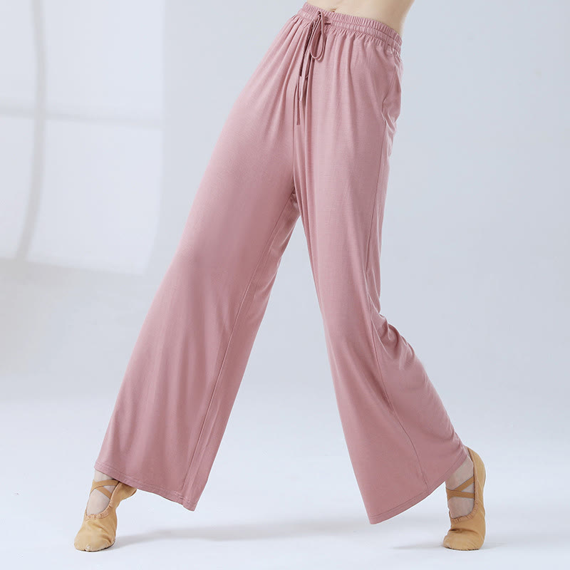 Soft Modal Flowing Wide-Leg Yoga Meditation Pants